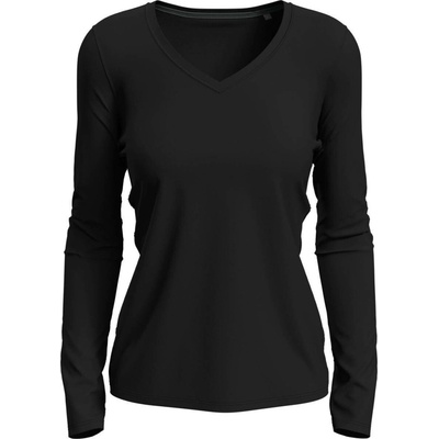 Claire V neck Long Sleeve dámske STEDMAN čierna Opal