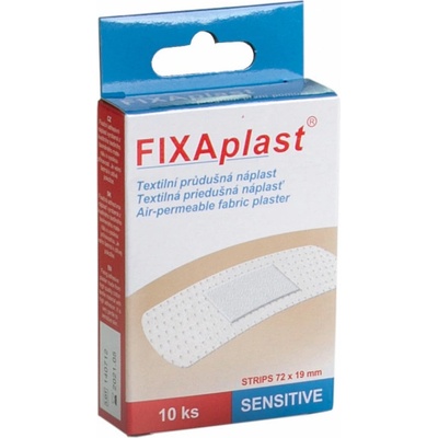 FIXAPLAST náplasť strips 72 mm x 19 mm SENSITIV