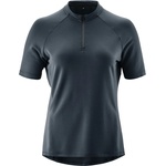 Gonso Дамска фланелка с къс ръкав за колоездене Gonso Women's Adventure Jersey Nature Cycling jersey - Outerspace - размер 42 (EU) (156-2643-0215)