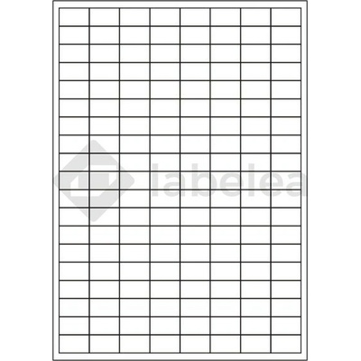 Labelea Samolepiace etikety 25x15 mm biele papierové, na hárku A4, pre laserovú a atramentovú tlač, Farba etikiet Biela, Počet hárkov v balení 100 EPS025015W152S