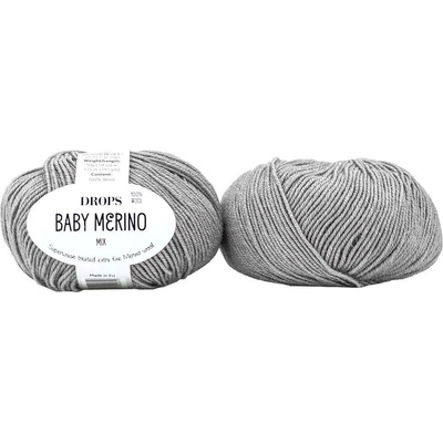 Drops Baby Merino 19 šedá