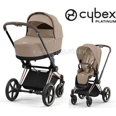Cybex Priam Rosegold 2v1 + korba Cozy Beige 2025
