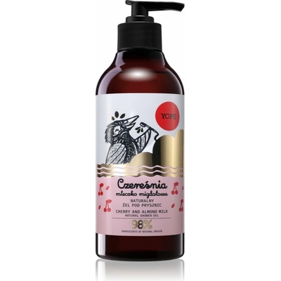 Yope Cherry & Almond Milk přírodní sprchový gel 400 ml
