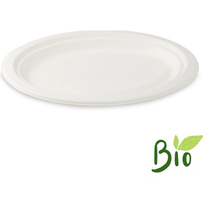 KUPO-SK BIO Tanier 26cm oválny biely cukrová trstina