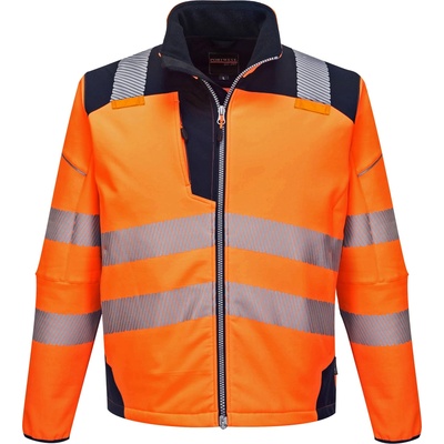 Portwest hi-vis pw3 t402 / Светлоотразително яке софтшел - hv оранжево/тъмносиньо xl (t402onrxl)