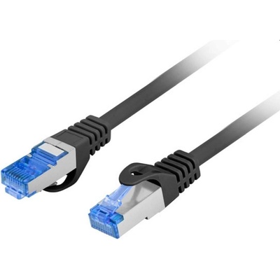 Lanberg patchcord CAT. 6A FTP LSZH CCA 0.5m Fluke Passed, Black