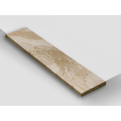 TONE OF STONE Venkovní kamenný mramorový parapet - Mramor Daino lesk, 250x250x20 mm – Zboží Mobilmania