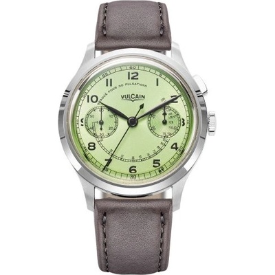 Vulcain Monopusher Green Grey