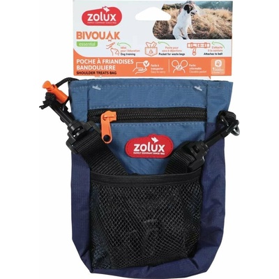 Zolux BIVOUAK Taška na psí pamlsky na popruhu, modrá