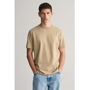 Gant tričko Logo Script SS T-Shirt hnedé