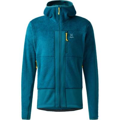 Haglöfs Мъжко поларено яке Haglöfs Vassi Mid Hood Fleece jacket - Deep Teal (005-4806-0313)