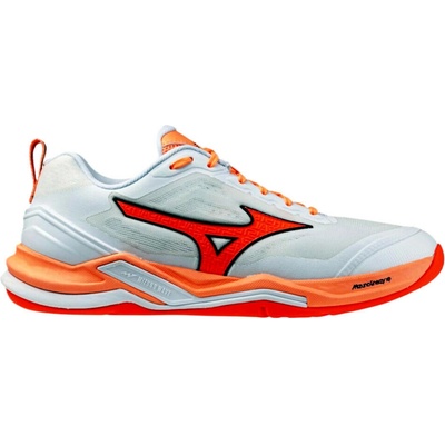 Mizuno Wave Stealth ELITE White/Lava Orange