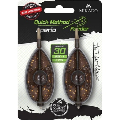 MIKADO - Krmítko Quick Method Feeder Aperio vel. L 30 g 2 ks