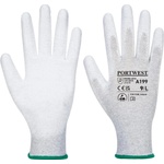 Portwest esd a199 / Антистатични ръкавици, потопени в полиуретан - сиви xl (a199grrxl)