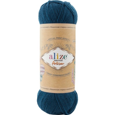 Alize Příze Superwash Artisan 666 petrolejová