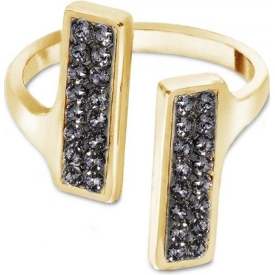 Spark Prsten šedý se Swarovski Elements Glow PGFMP1SN Silver Night