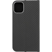 LUNA Book iPhone 11 čierne carbon