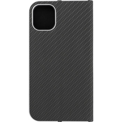 LUNA Book iPhone 11 čierne carbon