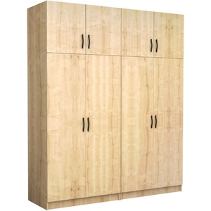 TopMebel Четирикрилен гардероб Victoria TopMebel с шкаф в цвят дъб 200x60x240cm - topmebel - 1 000,33 лв