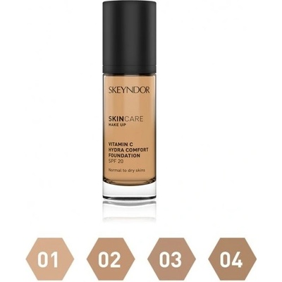 Skeyndor SkinCare Vitamin C Hydra Comfort Foundation Make-up Hydratační make-up s vitamínem C 3 30 ml