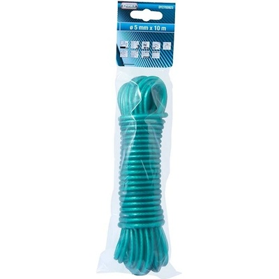 CONNEX PP stáčané lano 3-pramenné, plast. povrch, 5 mm × 10 m, zelené