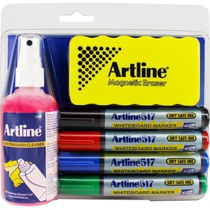 Artline Комплект за избърсване и писане за бяла дъска (EK-517CLEANINGKIT)