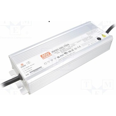 MEAN WELL HVGC-320-700A Napájecí zdroj: spínaný; LED; 300W; 214÷428VDC; 350÷700mA; IP65