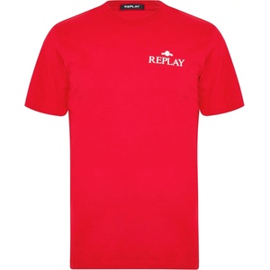 Replay Тениска Replay Small Logo T-shirt - Red 665