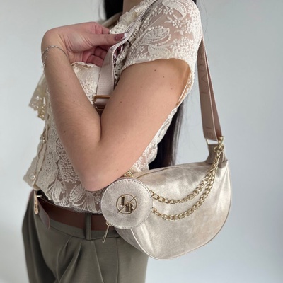 Laura Biaggi Zlatá crossbody kabelka DX-JS305-gold