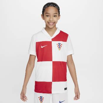 Nike Юношеска футболна фланелка Nike Croatia Home Shirt 2024 Juniors - White