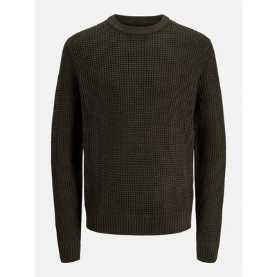 JACK & JONES Пуловер Jack and Jones Men's Knitted Crew Neck Jumper - Rosin