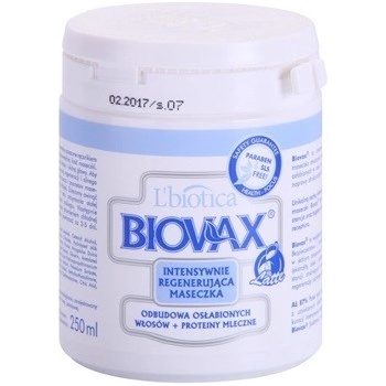 L'biotica Biovax Weak Hair posilující maska pro oslabené vlasy (Paraben & SLS Free) 250 ml