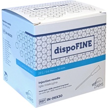 Zarys Injekčná ihla DispoFINE sterilná 100ks 0,5 mm x 25 mm oranžová 25g