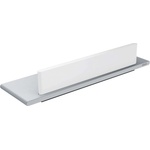 KEUCO Edition 400 - Етажерка за душ с чистачка за стъкло, дължина 33 cm, сребристо/бяло 11559170000 (11559170000)