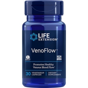 Life Extension Кръвоносни съдове - VenoFlow Пикногенол + Натокиназа, 30 капсули (02102 LE)