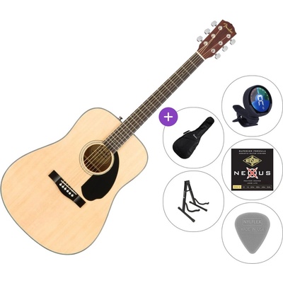 Fender CD-60S WN SET 2 Natural Акустична китара