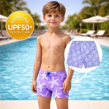 Image 1 of Swim Essentials : Детски плувни шорти тип боксер с UV50+ " Lila Star (SWE-2023SE762)