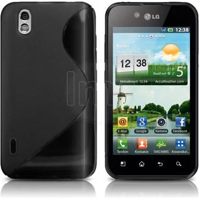 LG Optimus Black P970 Силиконов Калъф Черен + Протектор