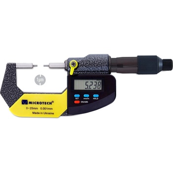 Microtech Electronic Дигитален микрометър с малки наковални Microtech CertiMet SMALL TIP - 25-50 мм, 0, 001 мм (110650501)