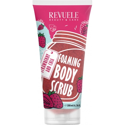 Revuele Strawberry&Chia tělový sprchový peelingový gel 200 ml