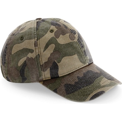 Beechfield B 655 Vintage 6 panelová nízkoprofilová COT530655z3599-vintage jun Maskáčová jungle vintage