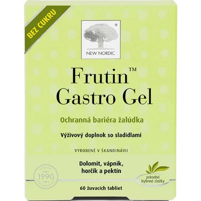 New Nordic Frutin Gastro Gel 60 žuvacích tabliet