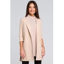 S142 Longline blazer with side splits beige