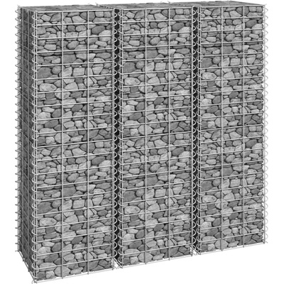 zahrada-XL Gabionové vyvýšené záhony 3 ks 30 x 30 x 100 cm železo