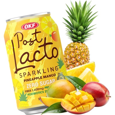 OKF PostLacto Zero Sugar Pineapple Mango Sparkling Drink 350 ml