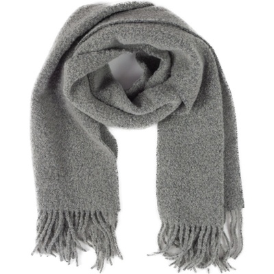 Wooline Merino šál model Boucle šedá