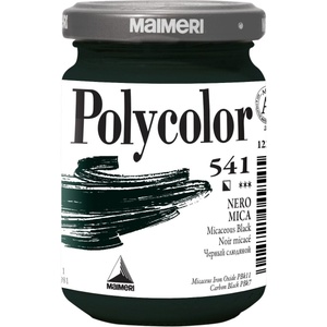 Maimeri Vynil Polycolor АКРИЛНА боя Micaceous Black 541 140 ml 1 бр (M1220541)