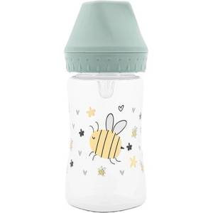 Lorelli Бебешко шише с широко гърло Lorelli My Friend - 250 ml, Iceberg Green (10200840006) - ozone