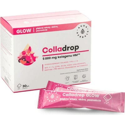 Aura Herbals Colladrop Glow morský kolagén 5000 mg 30 vreciek