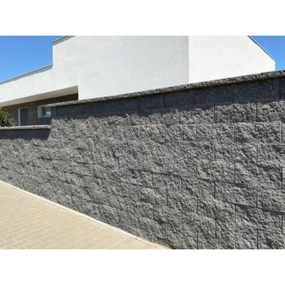 AZ BETON Tvarovka štípaná 3-STRANNÁ koncová šedá